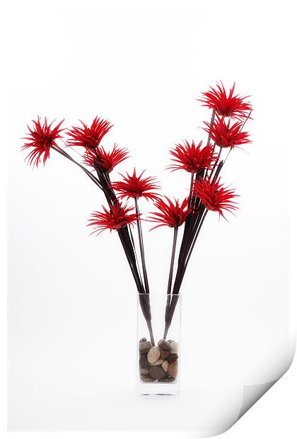 Red Flowers Print by Paul Rayment