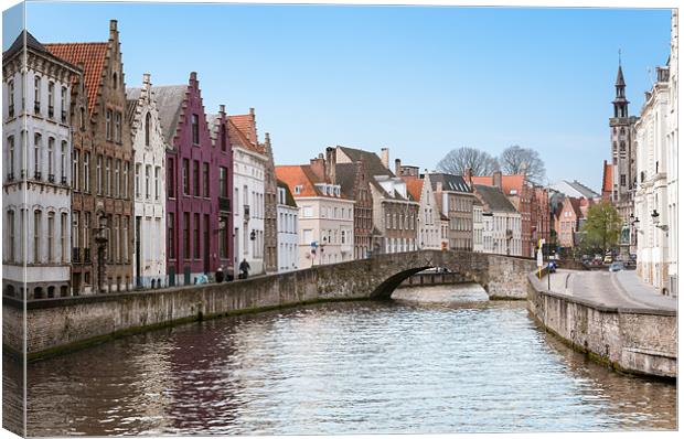 Bruges Canal Canvas Print by Stephen Mole