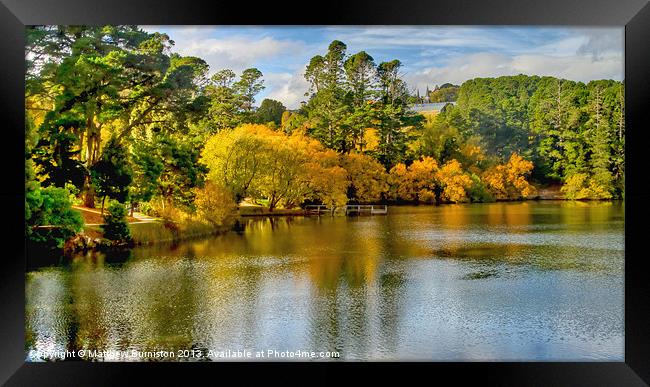 A Colourful autumn afternoon Framed Print by Matthew Burniston