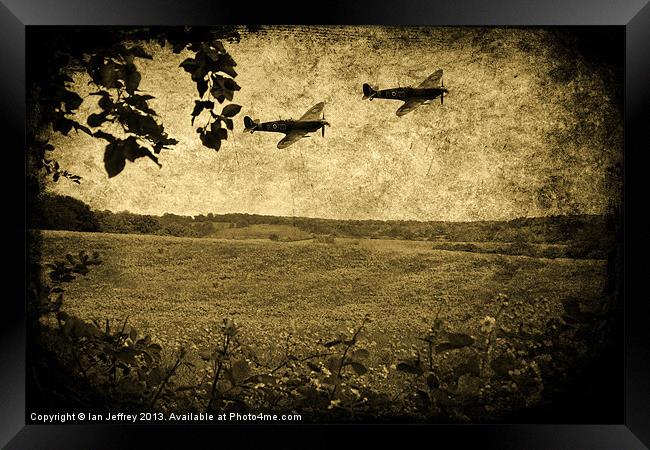 Over The Poppy Field 2 Framed Print by Ian Jeffrey