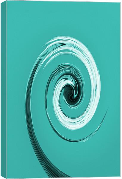 Nelsons Column Abstract Turquoise Canvas Print by Chris Day