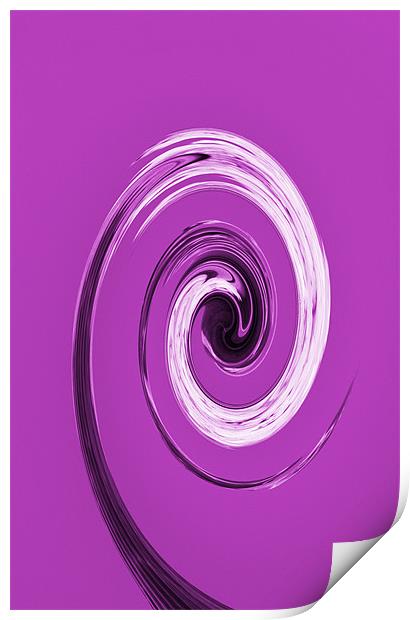 Nelsons Column Abstract Purple Print by Chris Day