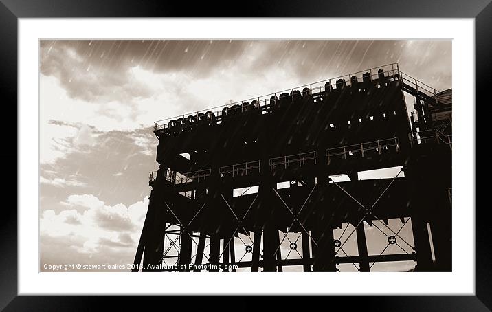 Anderton boat lift  1 Framed Mounted Print by stewart oakes