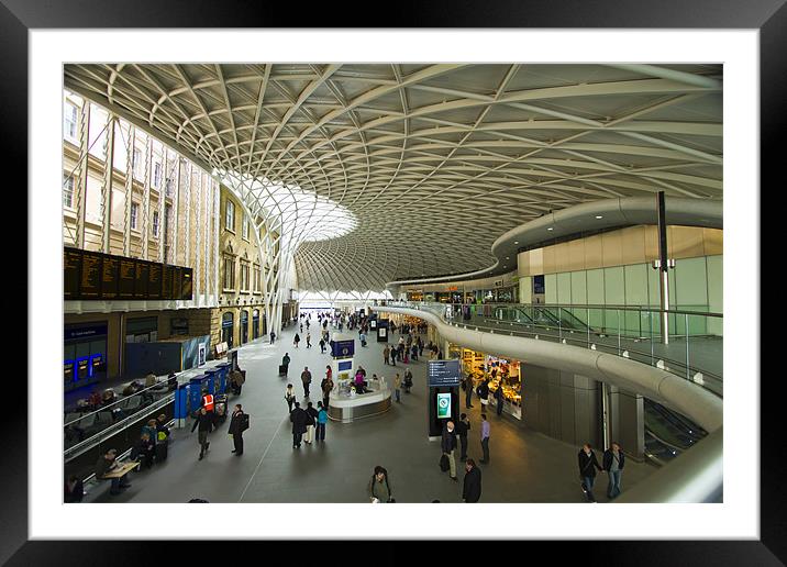 Kings Cross railway station London Framed Mounted Print by David French