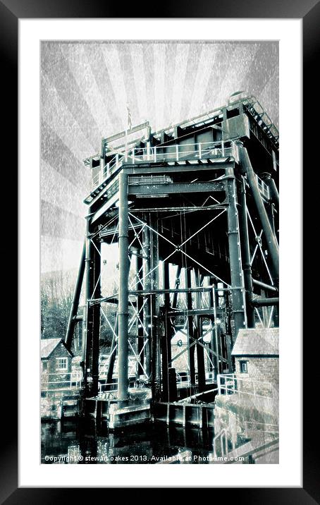 Anderton boat lift 3.1 Framed Mounted Print by stewart oakes