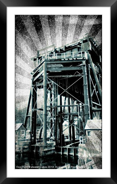 Anderton boat lift 3.2 Framed Mounted Print by stewart oakes