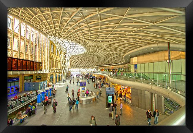 Kings Cross railway station London HDR Framed Print by David French