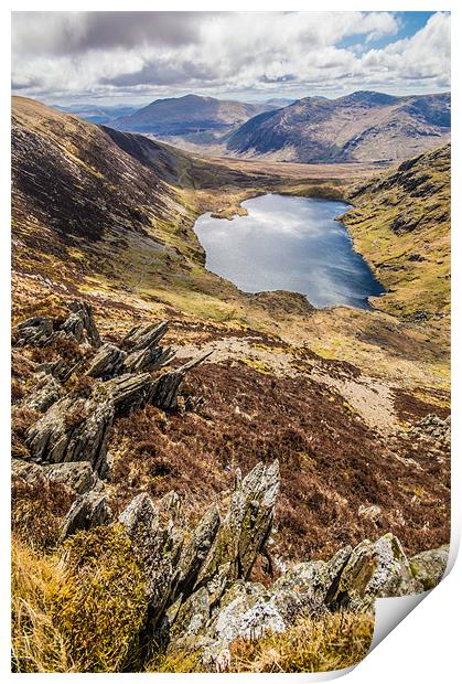 Ffynnon Llugwy Reservoir, Snowdonia Print by Phil Tinkler