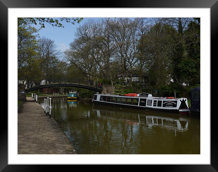 Barge Your Way Through Framed Mounted Print by Darren Whitehead