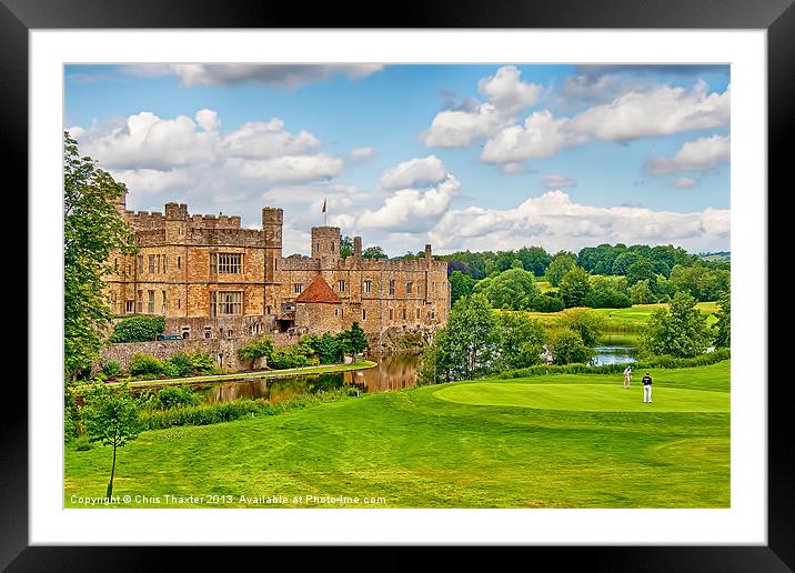 Leeds Castle Golf 3 Framed Mounted Print by Chris Thaxter