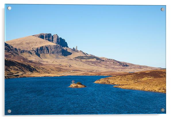 The Old Man of Storr Acrylic by Gary Finnigan