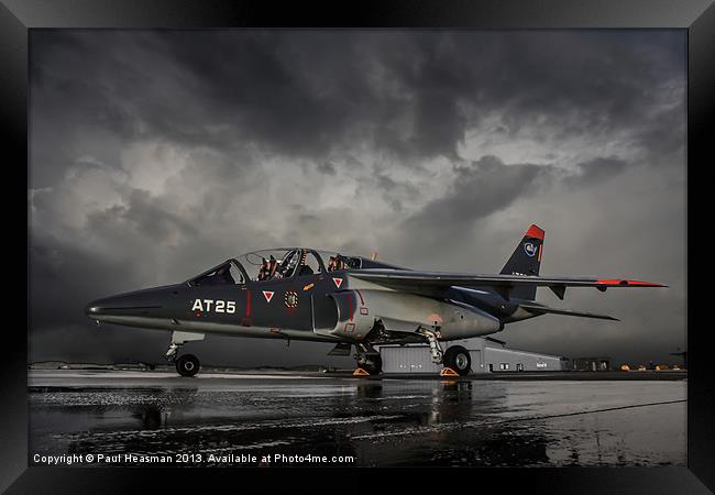 Alpha Jet Framed Print by P H