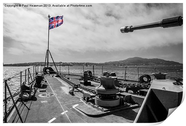 HMS St Albans Print by P H