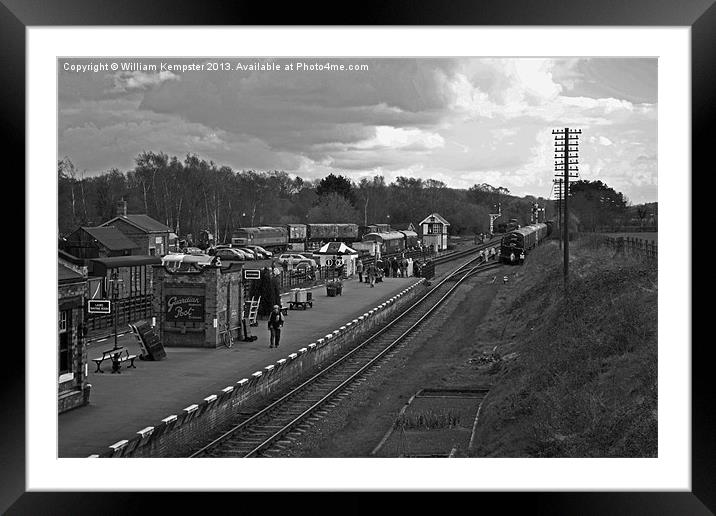 Quorn & Woodhouse Station GCR Framed Mounted Print by William Kempster