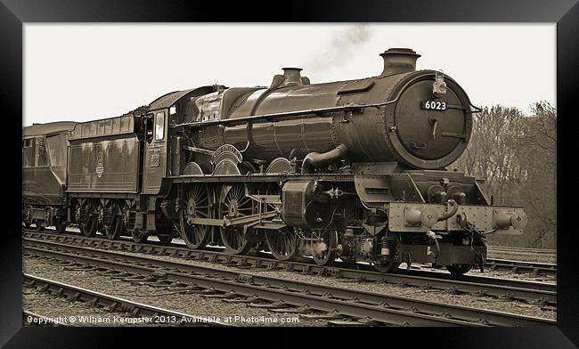GWR King Class No 6023 King Edward II Framed Print by William Kempster
