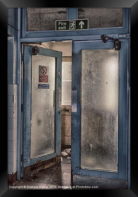 Fire Exit Framed Print by Graham Moore