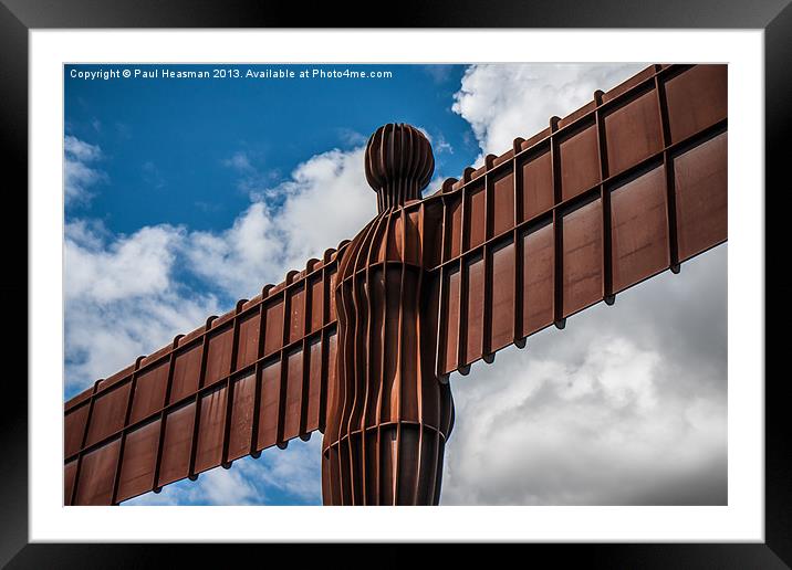 Angel of the North Framed Mounted Print by P H