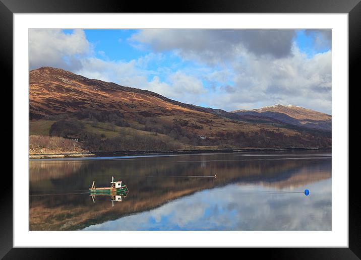 Loch Carron Framed Mounted Print by Gary Finnigan