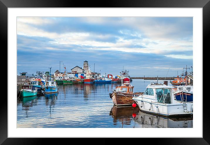 Girvan Harbour Framed Mounted Print by Gary Finnigan