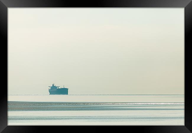 Floating ship Framed Print by Gary Finnigan