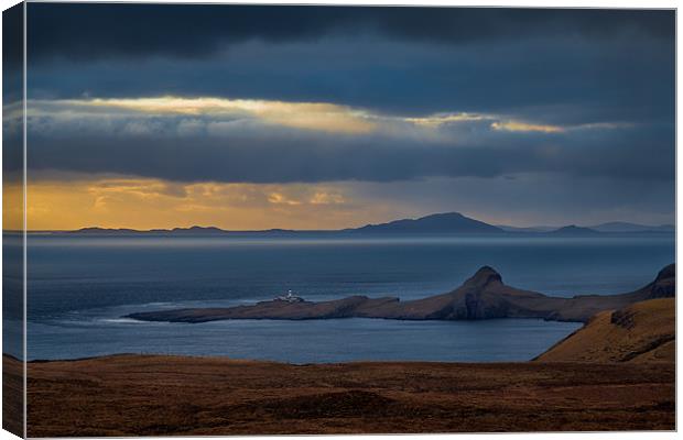 Eabhal from Neist Lighthouse Canvas Print by Gary Finnigan