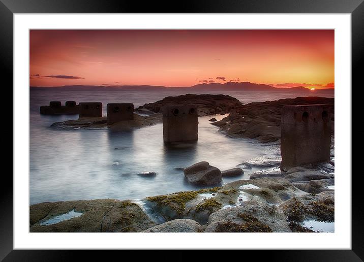 Arran Sunset Framed Mounted Print by Sam Smith