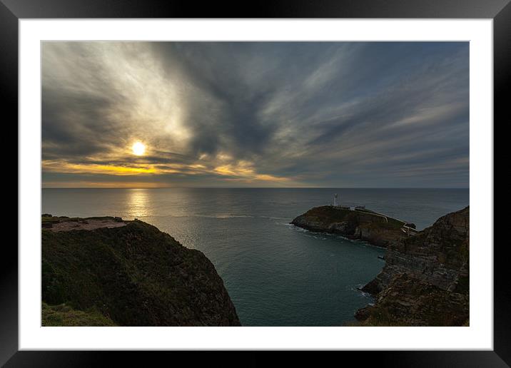 South Stack Lighthouse Framed Mounted Print by Gary Finnigan