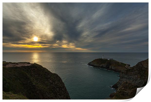 South Stack Lighthouse Print by Gary Finnigan