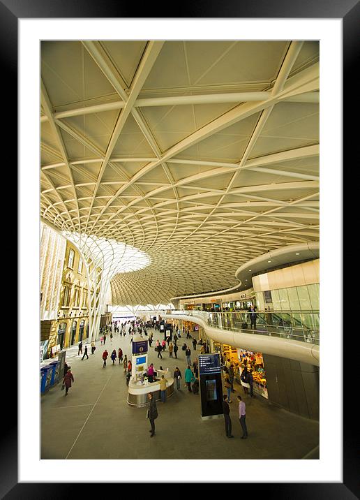 Kings Cross railway station London Framed Mounted Print by David French