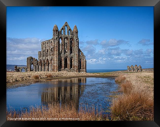 Whitby Abbey Framed Print by Graham Moore