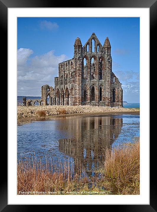 Whitby Abbey Framed Mounted Print by Graham Moore