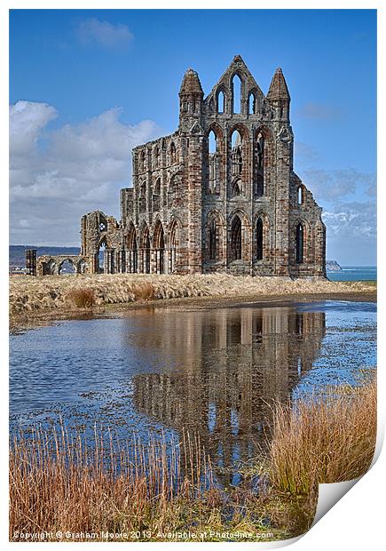Whitby Abbey Print by Graham Moore