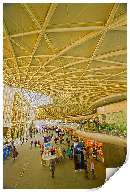 Kings Cross railway station London Print by David French