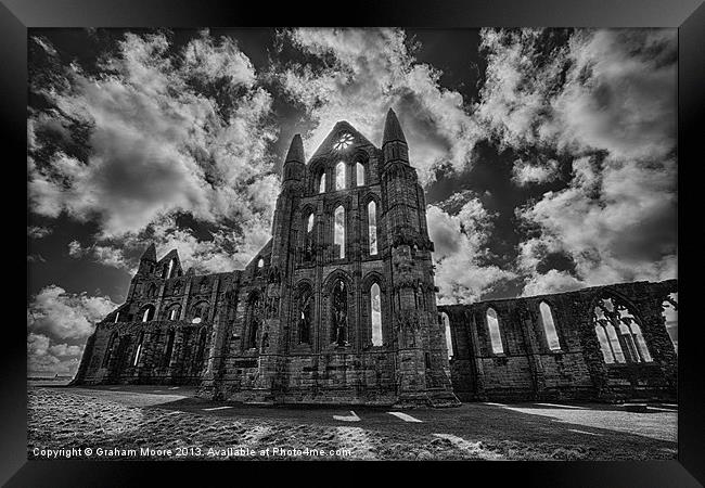 Whitby Abbey from the north Framed Print by Graham Moore