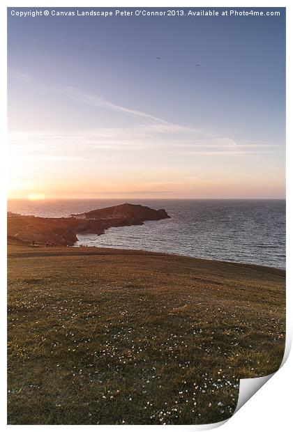 Cornish Coastal Walk Print by Canvas Landscape Peter O'Connor