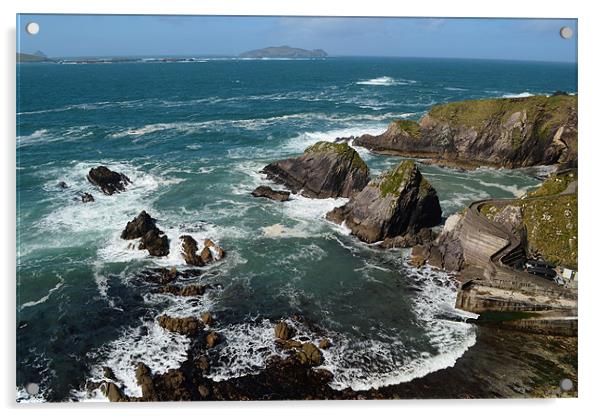 View from Dunquin Pier Acrylic by barbara walsh