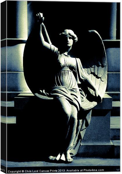 Art Deco Angel Canvas Print by Chris Lord