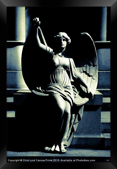 Art Deco Angel Framed Print by Chris Lord