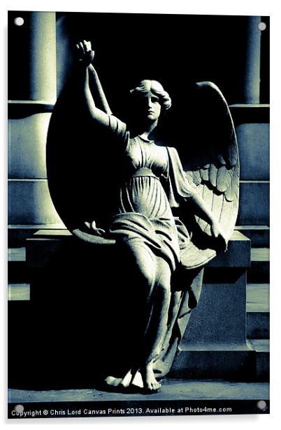 Art Deco Angel Acrylic by Chris Lord