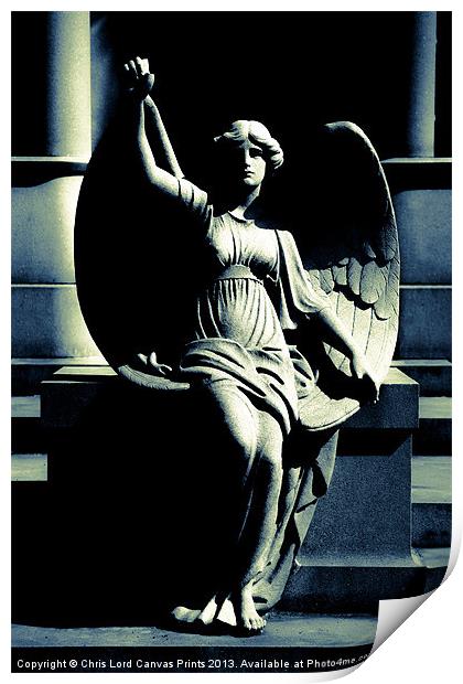 Art Deco Angel Print by Chris Lord