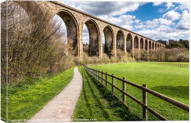 Newbridge Viaduct Canvas Print by Adrian Evans