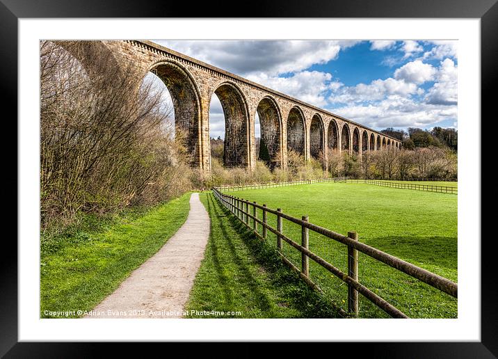 Newbridge Viaduct Framed Mounted Print by Adrian Evans