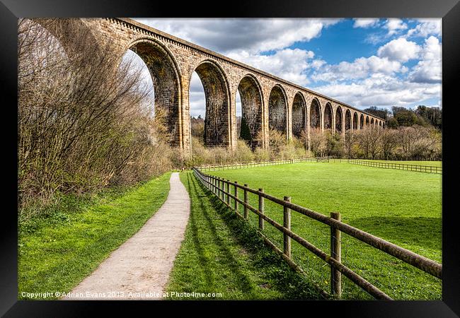 Newbridge Viaduct Framed Print by Adrian Evans