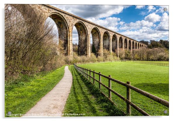 Newbridge Viaduct Acrylic by Adrian Evans