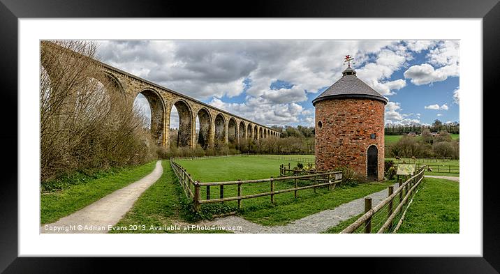 Cefn Viaduct Framed Mounted Print by Adrian Evans