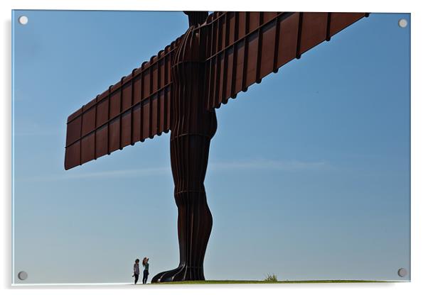 Angel of the North Acrylic by Gary Finnigan