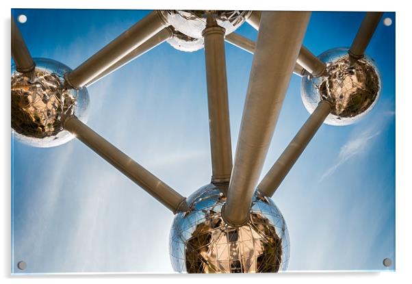 Brussels Atomium Acrylic by Stephen Mole