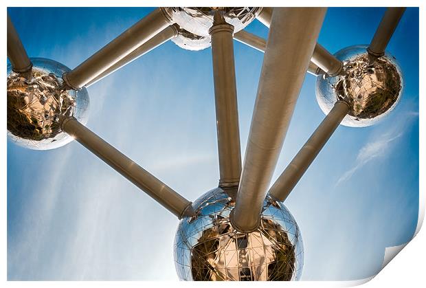 Brussels Atomium Print by Stephen Mole