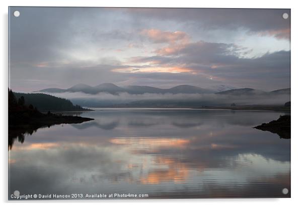 Loch Doon Reflections Acrylic by David Hancox