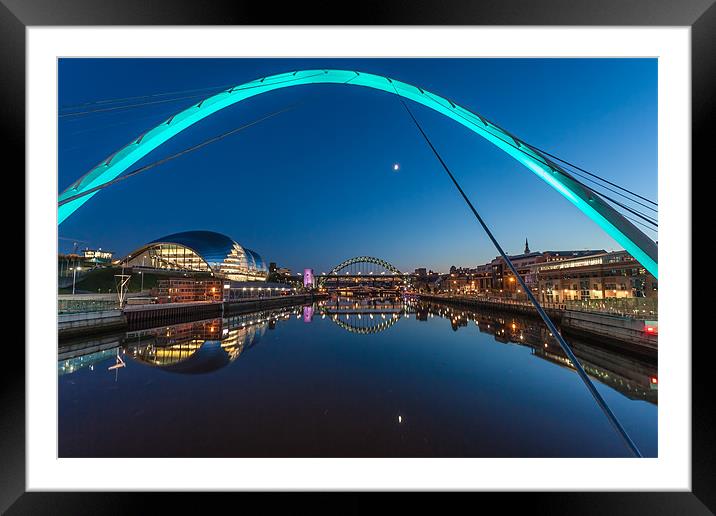 The Millennium Bridge Framed Mounted Print by Gary Finnigan